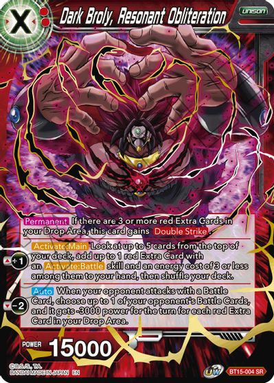 Dark Broly, Resonant Obliteration (BT15-004) [Saiyan Showdown] | Cracking-Singles