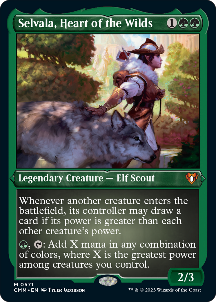 Selvala, Heart of the Wilds (Foil Etched) [Commander Masters] | Cracking-Singles