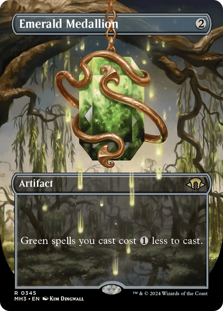 Emerald Medallion (Borderless) [Modern Horizons 3] | Cracking-Singles