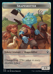 Shapeshifter (022) // Clue Double-Sided Token [Commander Legends: Battle for Baldur's Gate Tokens] | Cracking-Singles