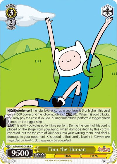 Finn the Human (AT/WX02-002 RR) [Adventure Time] | Cracking-Singles
