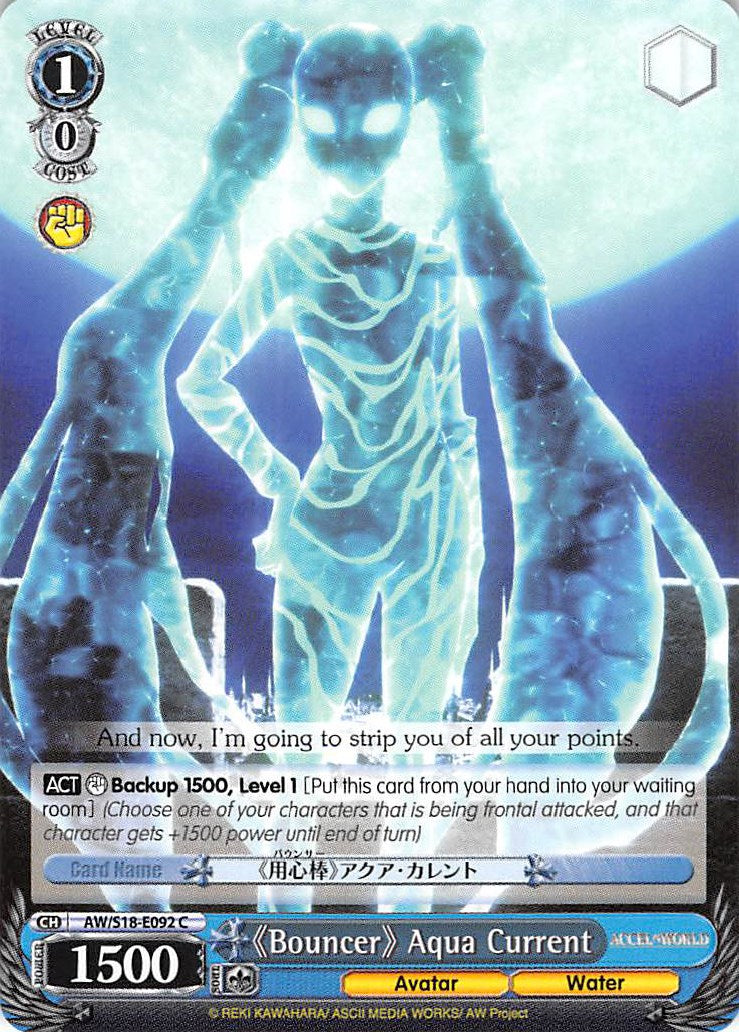 "Bouncer" Aqua Current (AW/S18-E092 C) [Accel World] | Cracking-Singles