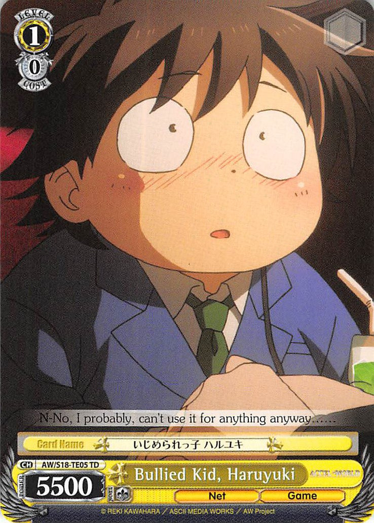 Bullied Kid, Haruyuki (AW/S18-TE05 TD) [Accel World] | Cracking-Singles