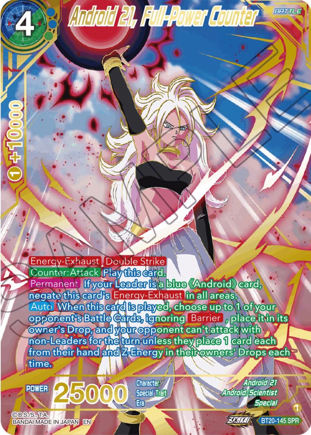Android 21, Full-Power Counter (SPR) (BT20-145) [Power Absorbed] | Cracking-Singles