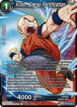 Krillin, Energy Fortification (Common) (BT13-043) [Supreme Rivalry] | Cracking-Singles