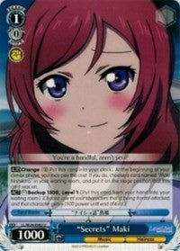 "Secrets" Maki (LL/W24-E083 U) [Love Live!] | Cracking-Singles