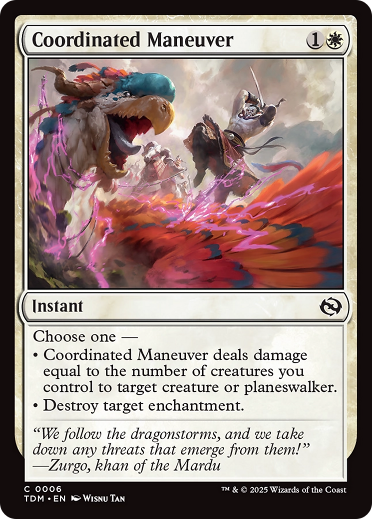 Coordinated Maneuver [Tarkir: Dragonstorm] | Cracking-Singles
