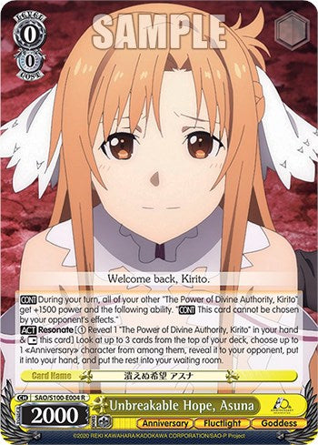 Unbreakable Hope, Asuna [Sword Art Online Animation 10th Anniversary] | Cracking-Singles