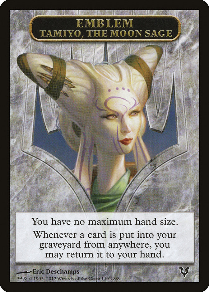 Tamiyo, the Moon Sage Emblem [Avacyn Restored Tokens] | Cracking-Singles