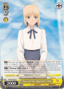 "Neat and Tidy Appearance" Saber (FS/S36-E023 C) [Fate/Stay Night [Unlimited Blade Works] Vol. II] | Cracking-Singles