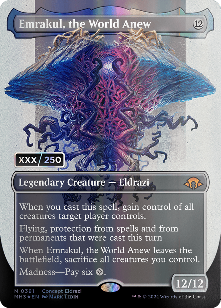 Emrakul, the World Anew (Borderless) (Serial Numbered) [Modern Horizons 3] | Cracking-Singles