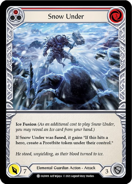 Snow Under (Red) [OLD009] (Tales of Aria Oldhim Blitz Deck)  1st Edition Normal | Cracking-Singles