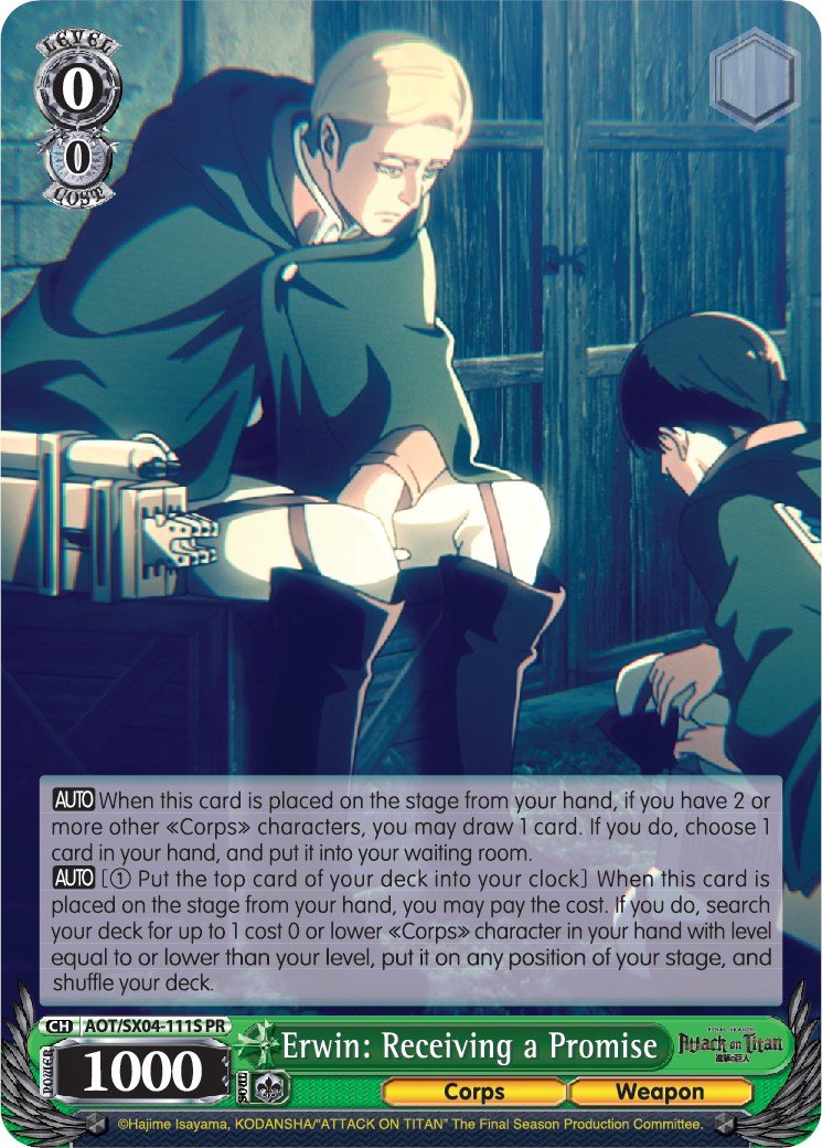 Erwin: Receiving a Promise (Foil) [Attack On Titan: Final Season] | Cracking-Singles