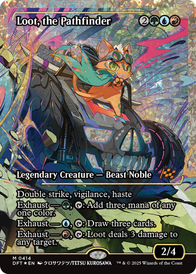 Loot, the Pathfinder (Showcase) (Fracture Foil) [Aetherdrift] | Cracking-Singles