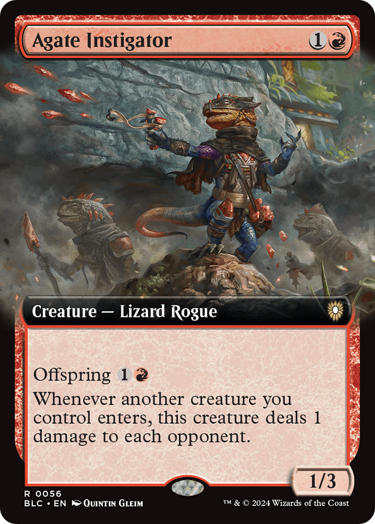 Agate Instigator (Extended Art) [Bloomburrow Commander] | Cracking-Singles