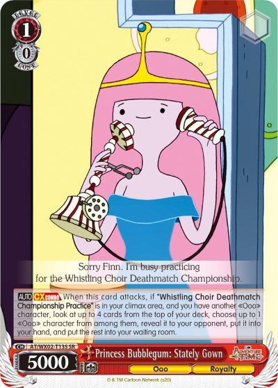 Princess Bubblegum: Stately Gown (AT/WX02-T13S SR) [Adventure Time] | Cracking-Singles