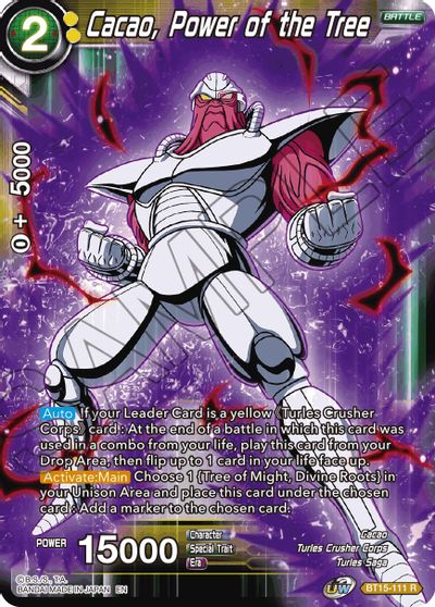 Cacao, Power of the Tree (BT15-111) [Saiyan Showdown] | Cracking-Singles