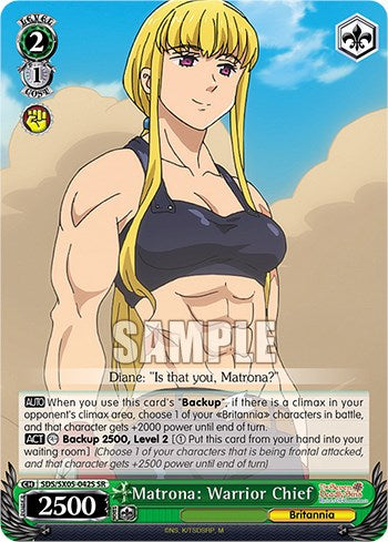 Matrona: Warrior Chief (SR) [The Seven Deadly Sins: Revival of The Commandments] | Cracking-Singles