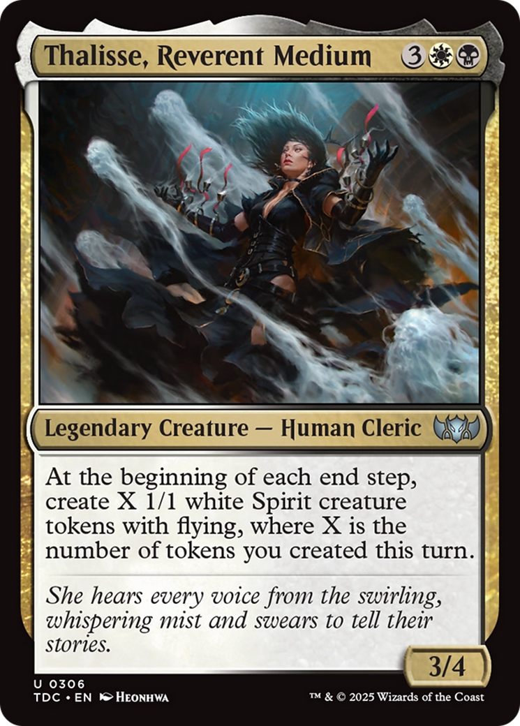 Thalisse, Reverent Medium [Tarkir: Dragonstorm Commander] | Cracking-Singles