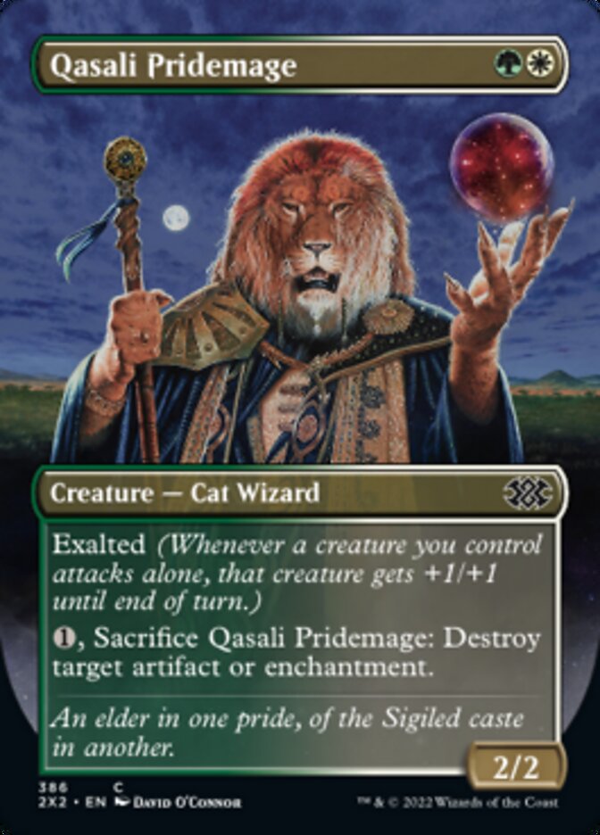 Qasali Pridemage (Borderless Alternate Art) [Double Masters 2022] | Cracking-Singles