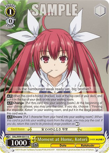 Moment at Home, Kotori [Date A Live Vol.2] | Cracking-Singles