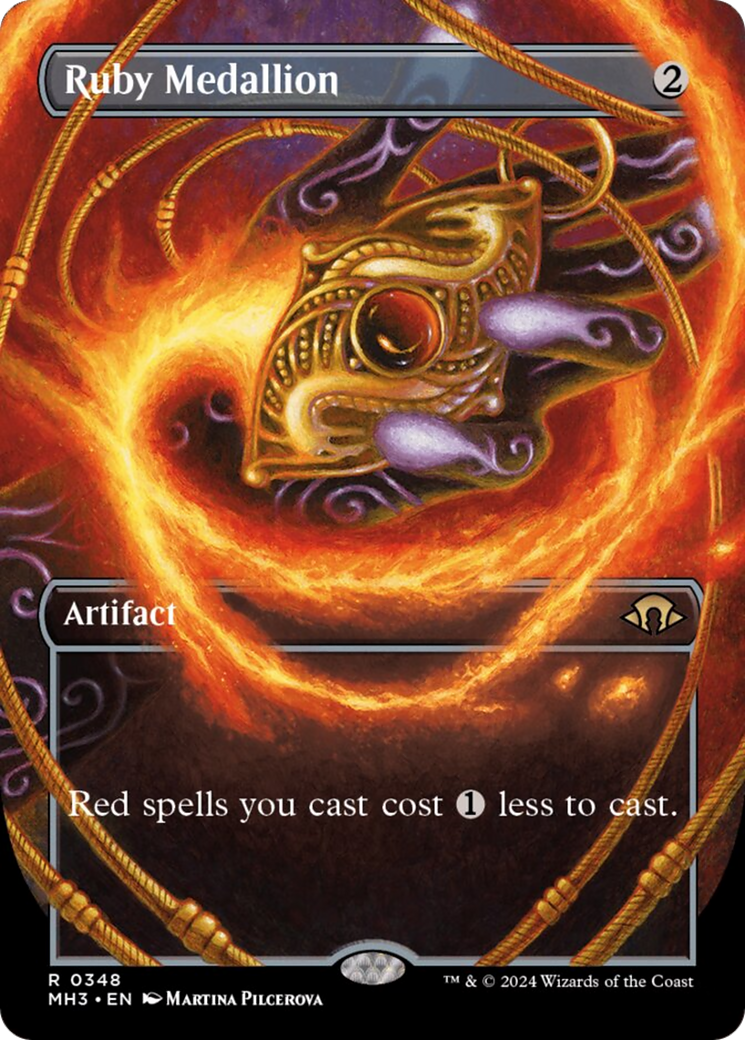 Ruby Medallion (Borderless) [Modern Horizons 3] | Cracking-Singles