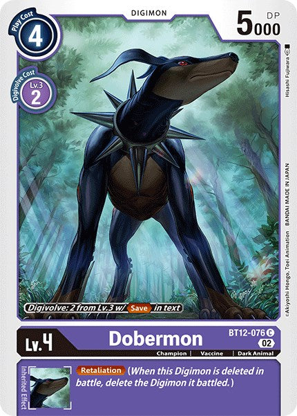 Dobermon [BT12-076] [Across Time] | Cracking-Singles