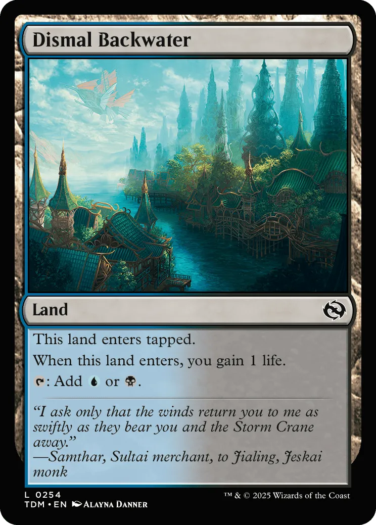 Dismal Backwater [Tarkir: Dragonstorm] | Cracking-Singles