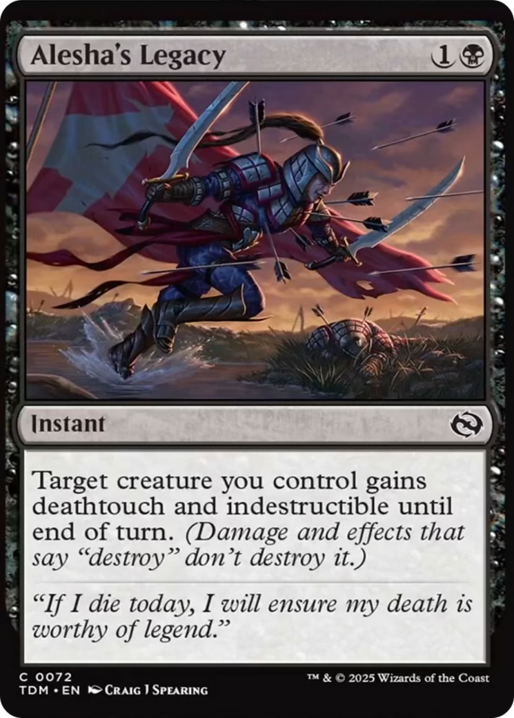 Alesha's Legacy [Tarkir: Dragonstorm] | Cracking-Singles