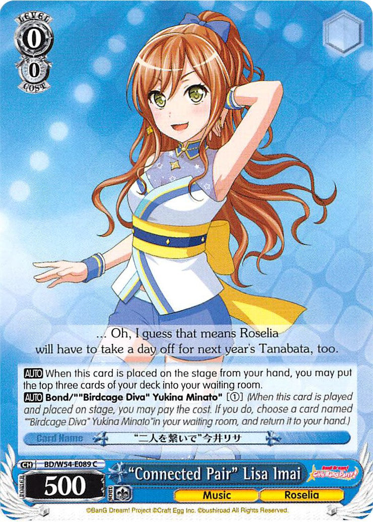 "Connected Pair" Lisa Imai (BD/W54-E089 C) [BanG Dream! Girls Band Party!] | Cracking-Singles