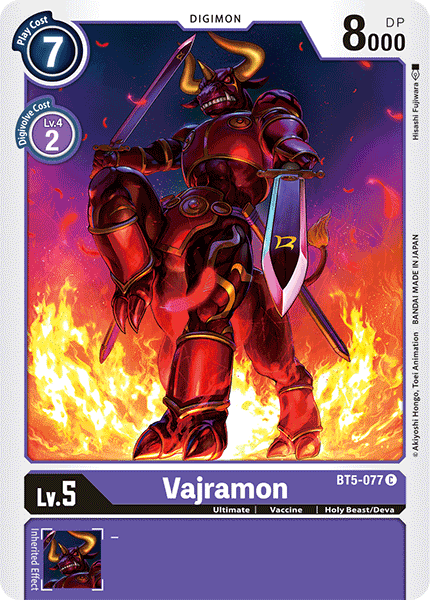 Vajramon [BT5-077] [Battle of Omni] | Cracking-Singles