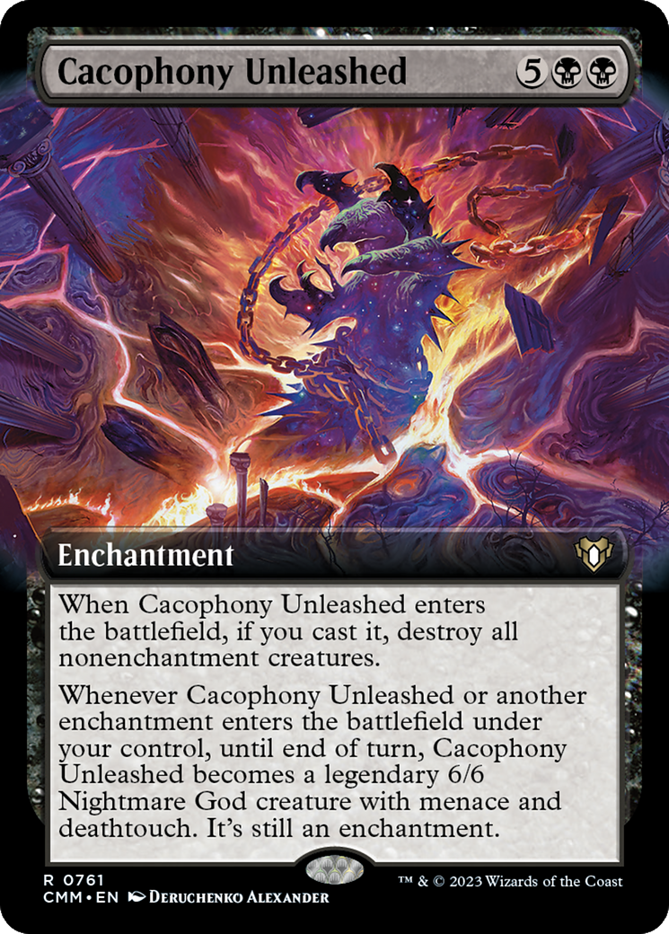 Cacophony Unleashed (Extended Art) [Commander Masters] | Cracking-Singles