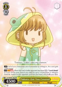 Sakura: Got You Covered (CCS/WX01-002 RR) [Cardcaptor Sakura: Clear Card] | Cracking-Singles