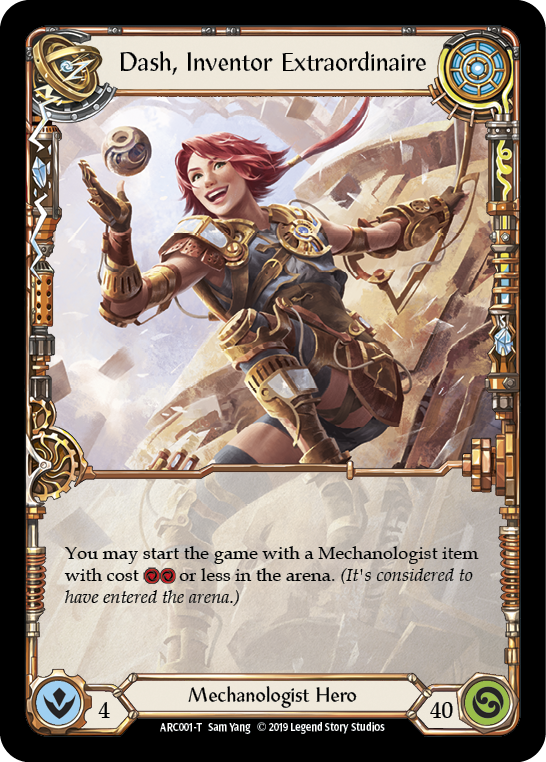 Dash // Dash, Inventor Extraordinaire [ARC002-T // ARC001-T] (Arcane Rising)  1st Edition Normal | Cracking-Singles