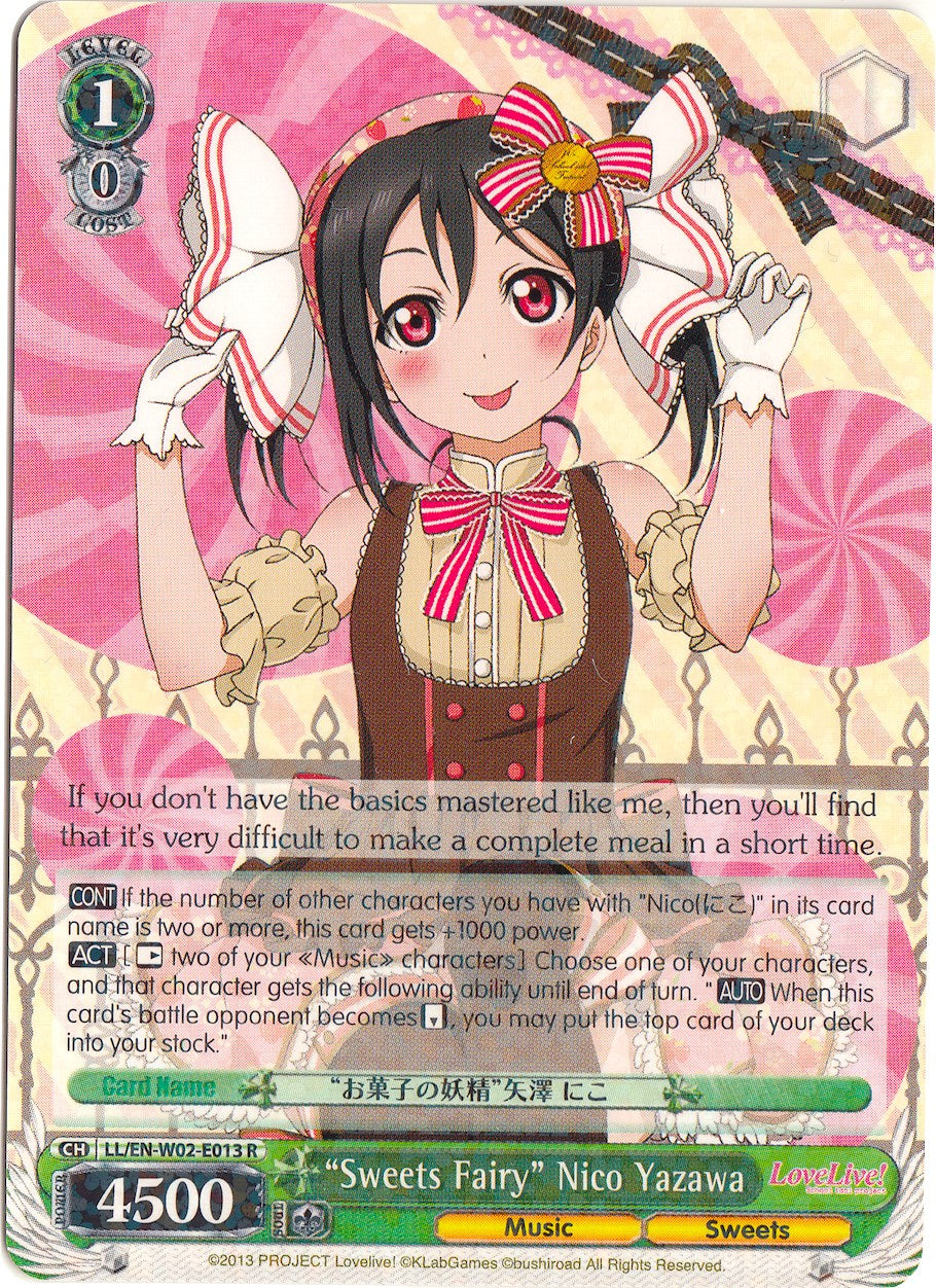 "Sweets Fairy" Nico Yazawa (LL/EN-W02-E013 R) [Love Live! DX Vol.2] | Cracking-Singles