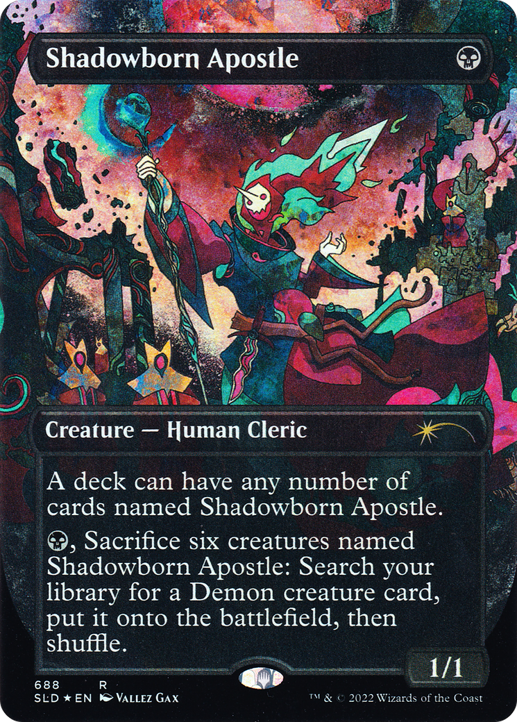 Shadowborn Apostle (688) (Borderless) [Secret Lair Drop Promos] | Cracking-Singles