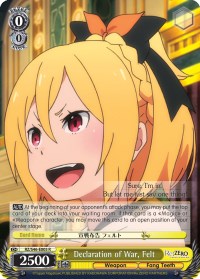 Declaration of War, Felt (RZ/S46-E005 R) [Re:ZERO] | Cracking-Singles