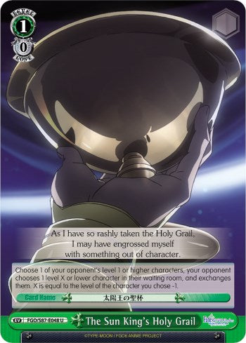 The Sun King's Holy Grail (FGO/S87-E048 U) [Fate/Grand Order THE MOVIE Divine Realm of the Round Table: Camelot] | Cracking-Singles