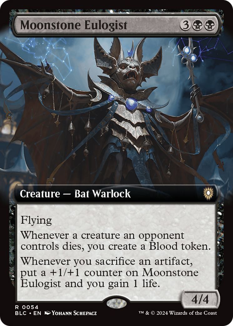 Moonstone Eulogist (Extended Art) [Bloomburrow Commander] | Cracking-Singles