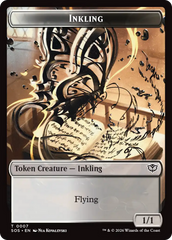 Inkling (0007) // Spirit (0011) Double-Sided Token [Secrets of Strixhaven Tokens] | Cracking-Singles
