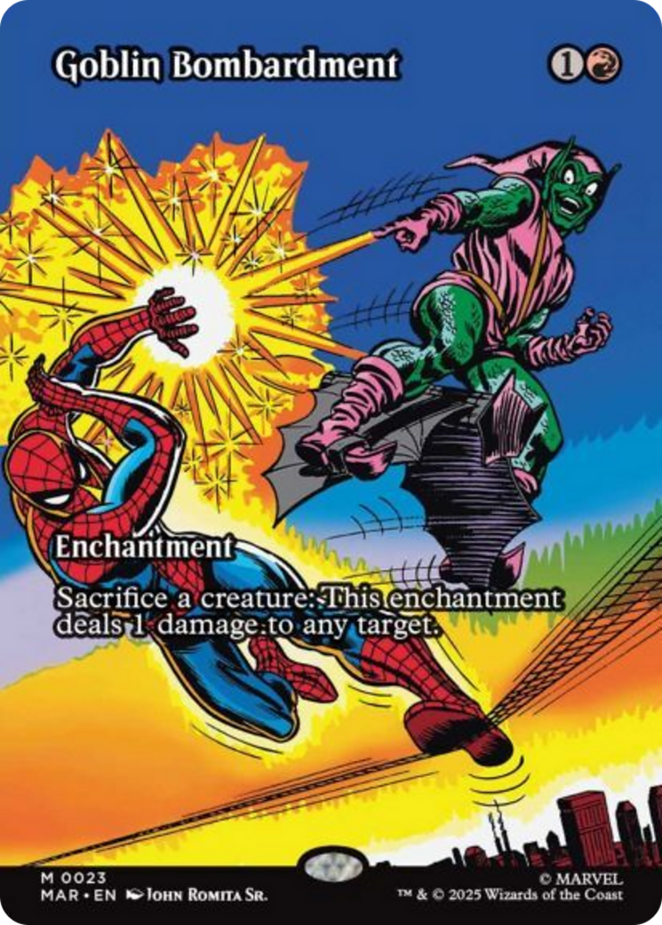 Goblin Bombardment (Borderless) [Marvel Universe: Eternal-Legal] | Cracking-Singles