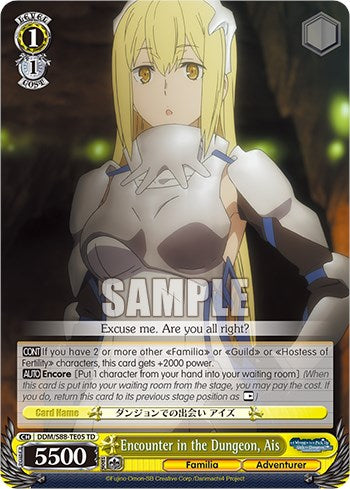 Encounter in the Dungeon, Ais (DDM/S88-TE05 TD) [Is it Wrong to Try to Pick Up Girls in a Dungeon?] | Cracking-Singles