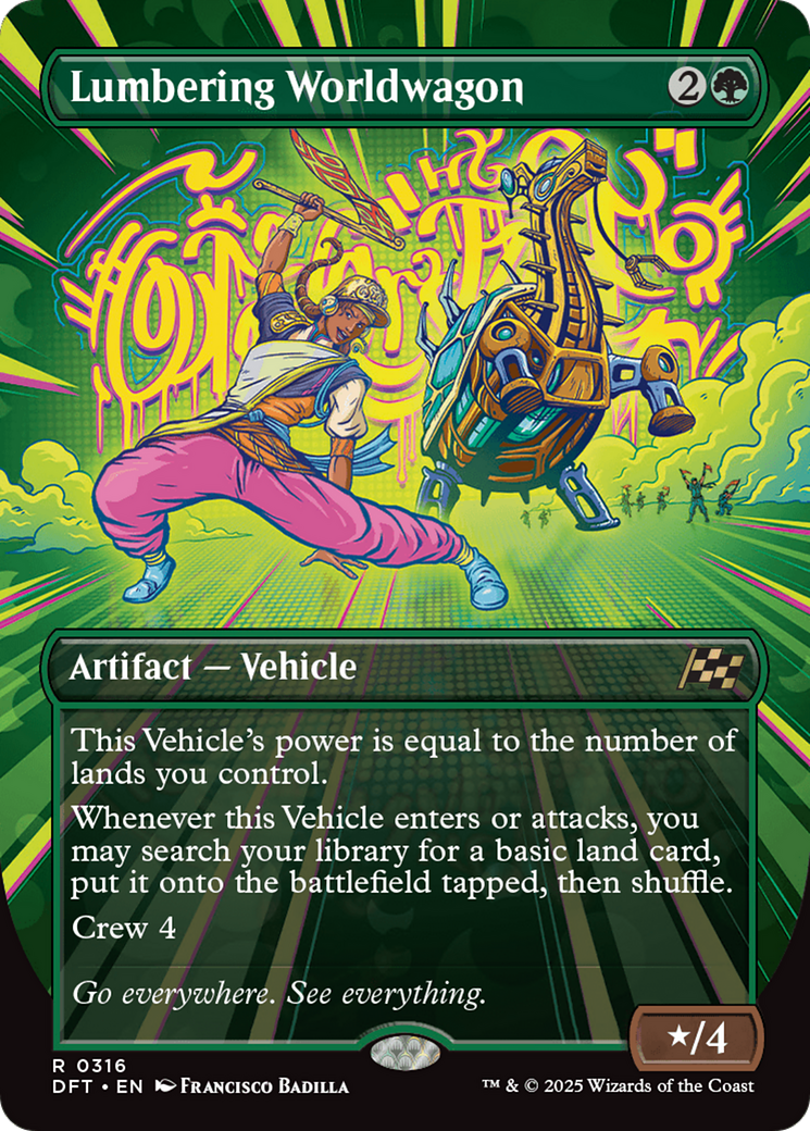 Lumbering Worldwagon (Borderless) [Aetherdrift] | Cracking-Singles