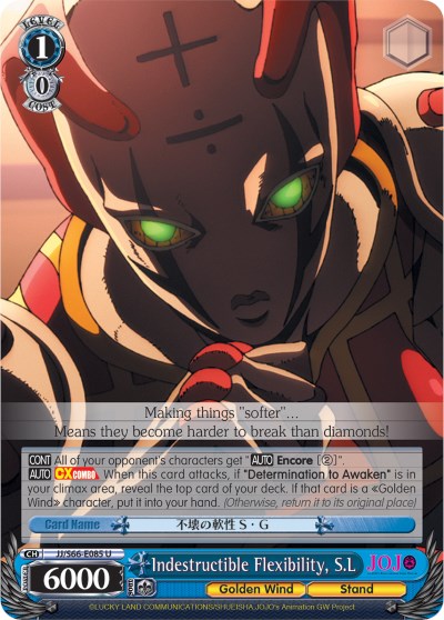 Indestructible Flexibility, S.L (JJ/S66-E085 U) [JoJo's Bizarre Adventure: Golden Wind] | Cracking-Singles