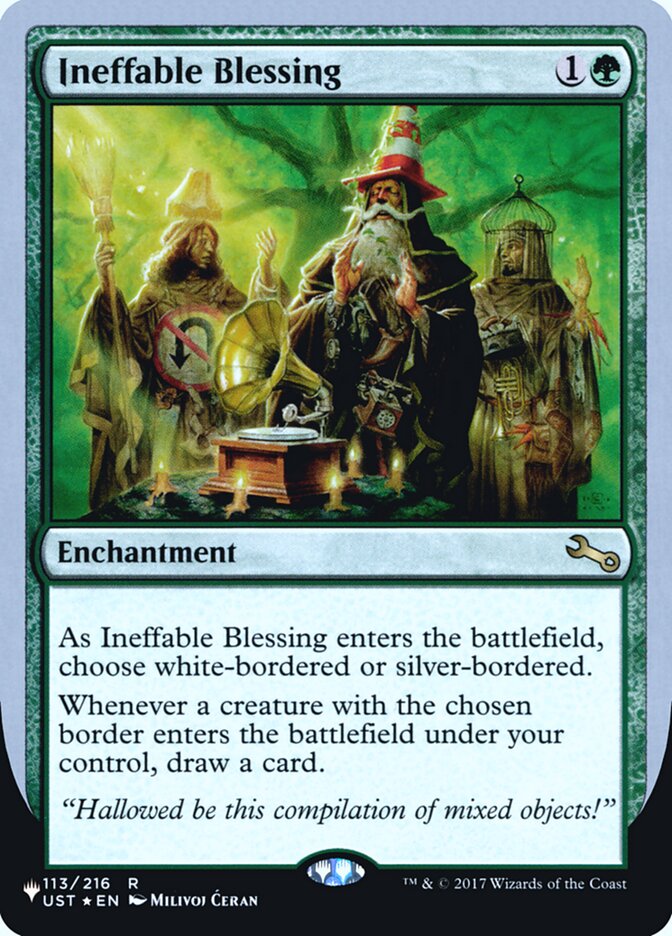 Ineffable Blessing (Bordered) (Unfinity Foil Edition) [The List] | Cracking-Singles