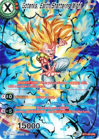 Gotenks, Earth-Shattering Might (SPR) (BT11-003) [Vermilion Bloodline 2nd Edition] | Cracking-Singles