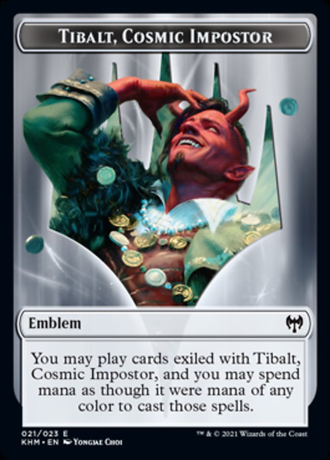 Tibalt, Cosmic Impostor Emblem [Kaldheim Tokens] | Cracking-Singles