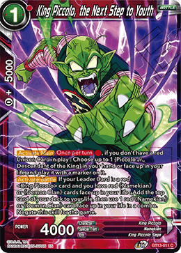 King Piccolo, the Next Step to Youth (Common) (BT13-011) [Supreme Rivalry] | Cracking-Singles