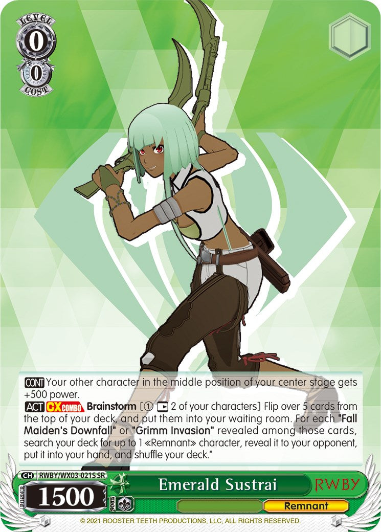 Emerald Sustrai (RWBY/WX03-021S SR) [RWBY] | Cracking-Singles
