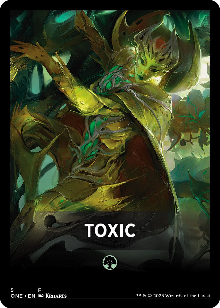 Toxic Theme Card [Phyrexia: All Will Be One Tokens] | Cracking-Singles